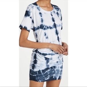 Sundry Blue and White Tie-Dye Dress
